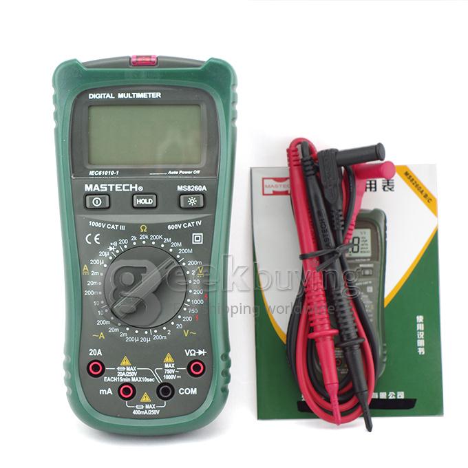 Mastech MS8260A Digital Multimeter DMM VOLT STICK Detector