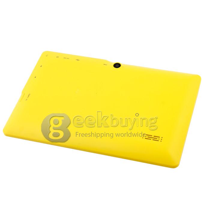 TR23 Allwinner A23 1.5GHz 7 inch Tablet PC Android 4.2 Dual Core Capacitive Touch Screen 800*480 512MB/4GB - Yellow 