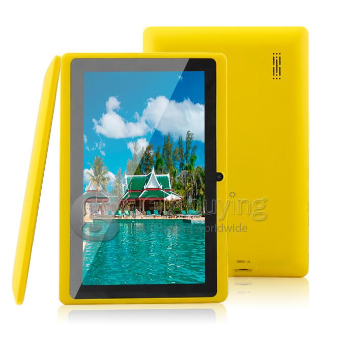 TR23 Allwinner A23 1.5GHz 7 inch Tablet PC Android 4.2 Dual Core Capacitive Touch Screen 800*480 512MB/4GB - Yellow 