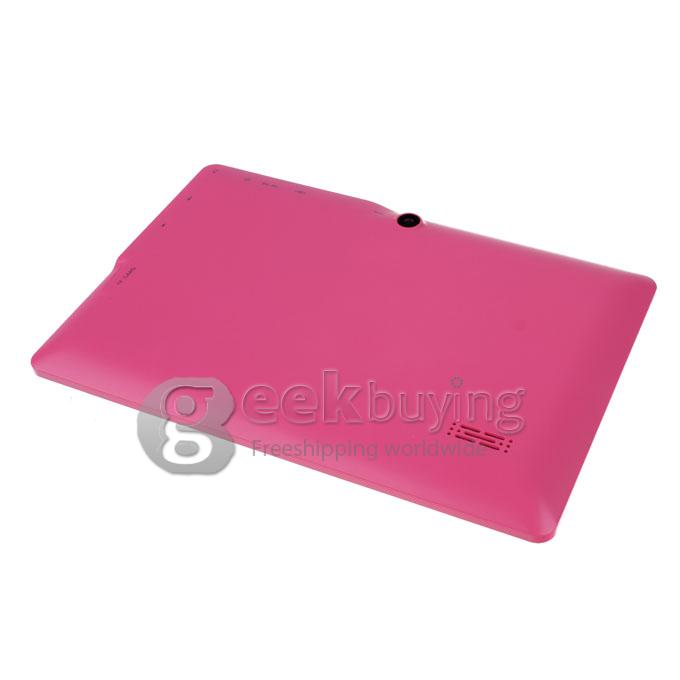 Q88pro Allwinner A23 Dual Core 7 Inch Android 4.2  OS Tablet PC 512MB RAM 4GB ROM Capacitive Touch Screen 800*480 - Pink
