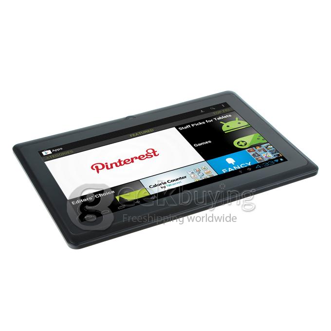 Q88pro Allwinner A23 1.2GHz 7 inch Tablet PC Android 4.2 Dual Core Capacitive Touch Screen 800*480 512MB/4GB - Black