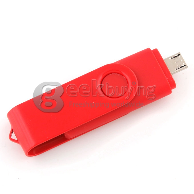 OTG External Storage Micro USB 2.0 Drive Memory Stick For Smart Phone/Tablet Pc 4G - Red