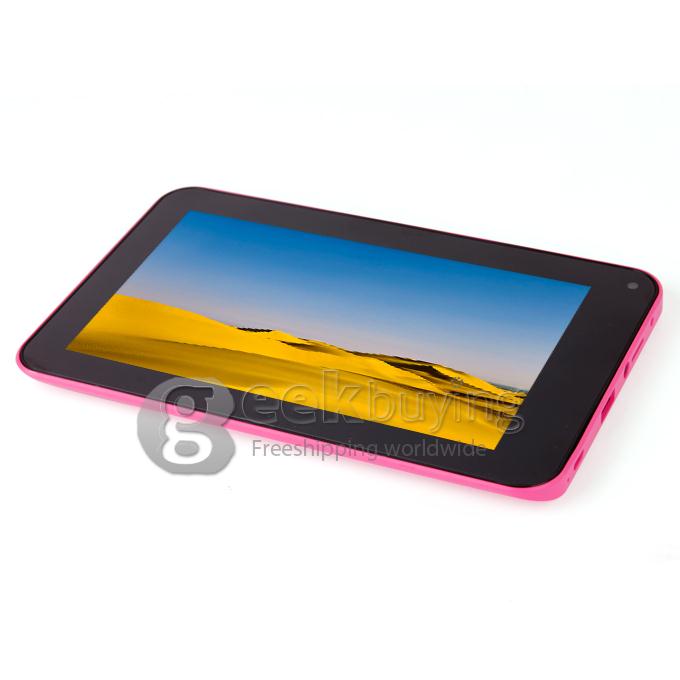 F30pro Allwinner A23 1.0GHz 7 inch Tablet PC Android 4.2 Dual Core Capacitive Touch Screen 800*480 512MB/4GB - Pink