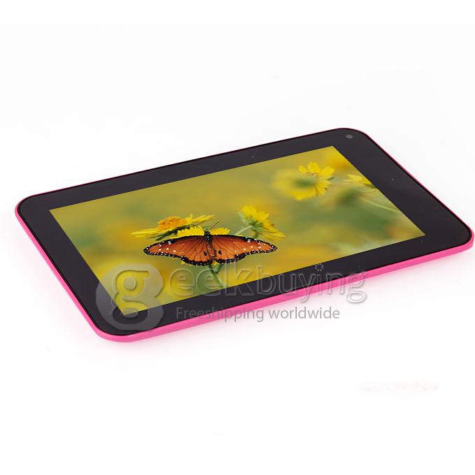 F30pro Allwinner A23 1.0GHz 7 inch Tablet PC Android 4.2 Dual Core Capacitive Touch Screen 800*480 512MB/4GB - Pink