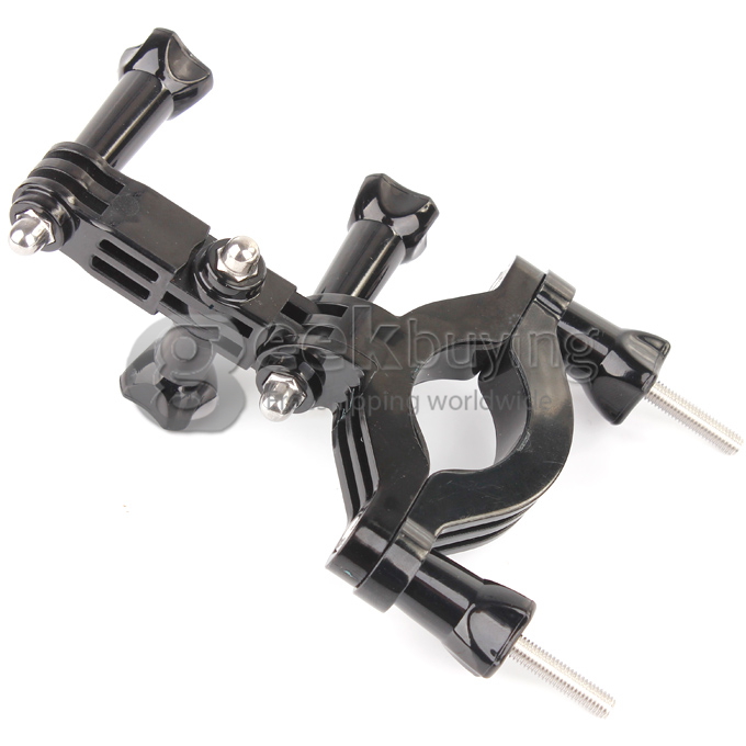 Motorcycle Bike Handlebar Seatpost Pole Mount & 3 Way Pivot Arm For Gopro Hero1 Hero2 Hero3 3+