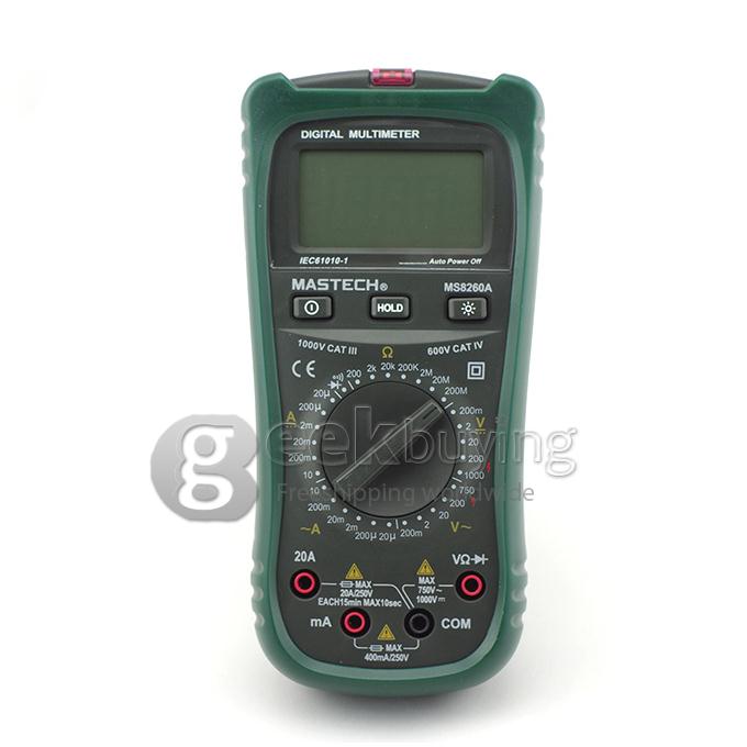 Mastech MS8260A Digital Multimeter DMM VOLT STICK Detector