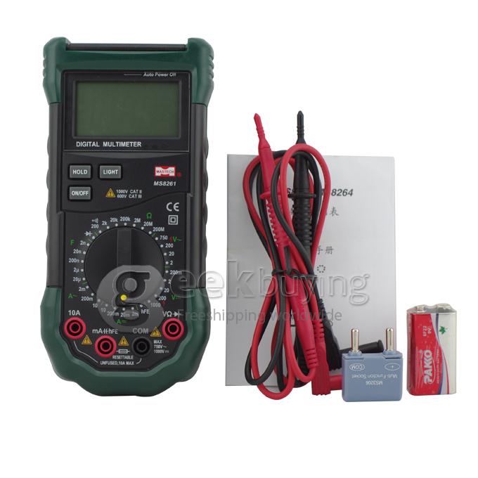 Mastech MS8261 Digital Multimeter DMM VOLT STICK Detector