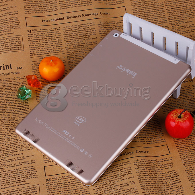 Teclast P89 Mini Intel Z2580 2.0GHz 7.9 inch Tablet PC Android 4.2 Dual Core IPS Capacitive Touch Screen 1024*768 1G/16G - Golden