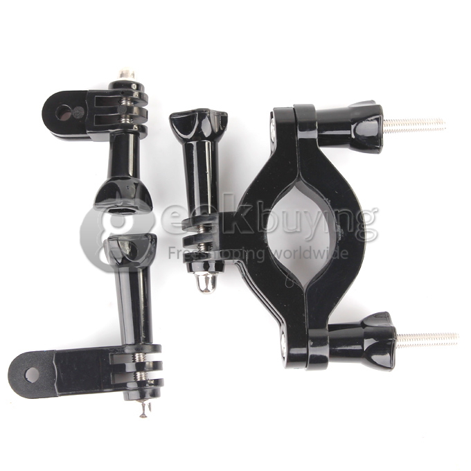Motorcycle Bike Handlebar Seatpost Pole Mount & 3 Way Pivot Arm For Gopro Hero1 Hero2 Hero3 3+