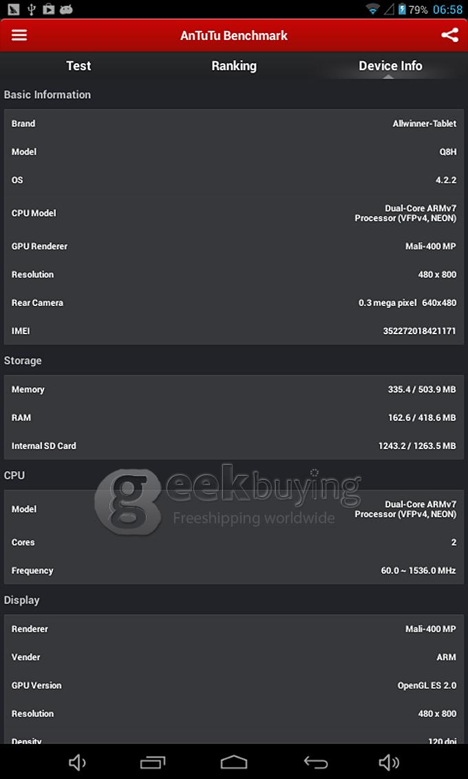Q88pro Allwinner A23 Dual Core 7 Inch Android 4.2  OS Tablet PC 512MB RAM 4GB ROM Capacitive Touch Screen 800*480 - Pink