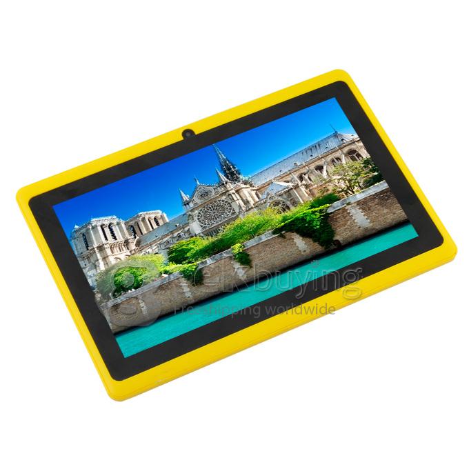 TR23 Allwinner A23 1.5GHz 7 inch Tablet PC Android 4.2 Dual Core Capacitive Touch Screen 800*480 512MB/4GB - Yellow 
