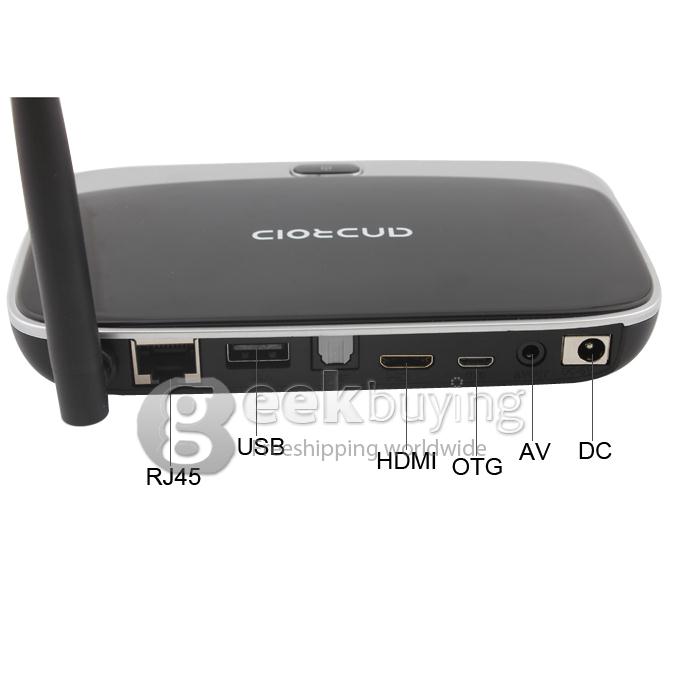 MK918 TV Box Rk3188T Bluetooth V4.0 External Wifi Antenna Android 4.2.2 OS - Black