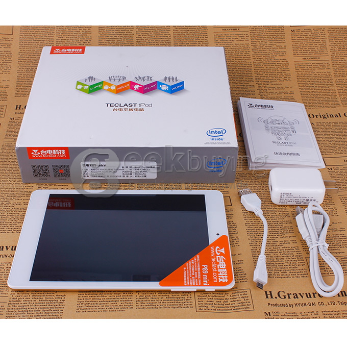 Teclast P89 Mini Intel Z2580 2.0GHz 7.9 inch Tablet PC Android 4.2 Dual Core IPS Capacitive Touch Screen 1024*768 1G/16G - Golden