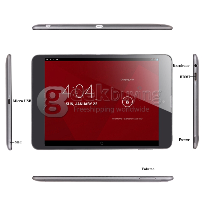 Ainol NUMY3G BW1 MTK8389 1.2GHz 7.85 inch Tablet PC Phablet  Android 4.2 Quad Core IPS Capacitive Touch Screen 1024*768 1GB/8GB