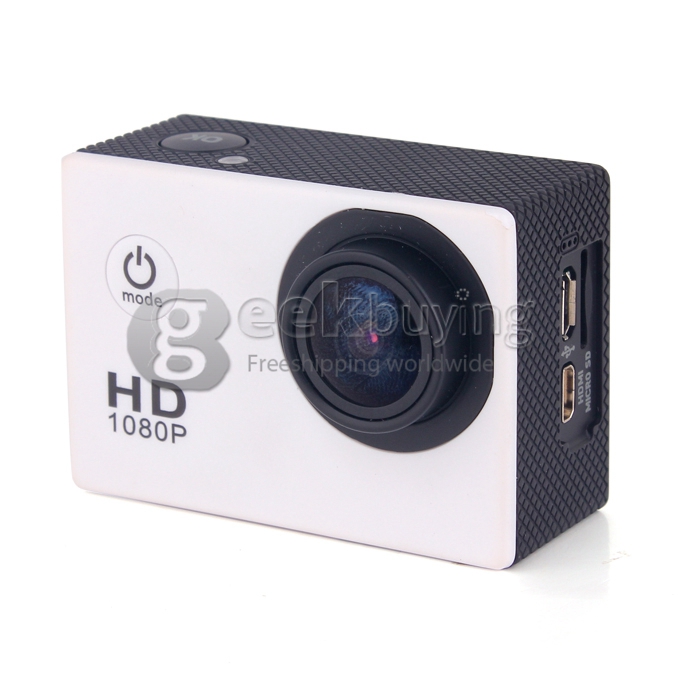 Original SJ4000 12 MP 1080P 30fps H.264 1.5 Inch 170 Degree Wide Angle Lens Waterproof Diving Helmet Camcorder HD Sports DV Action Camera Car DVR Novatek support AV out - White