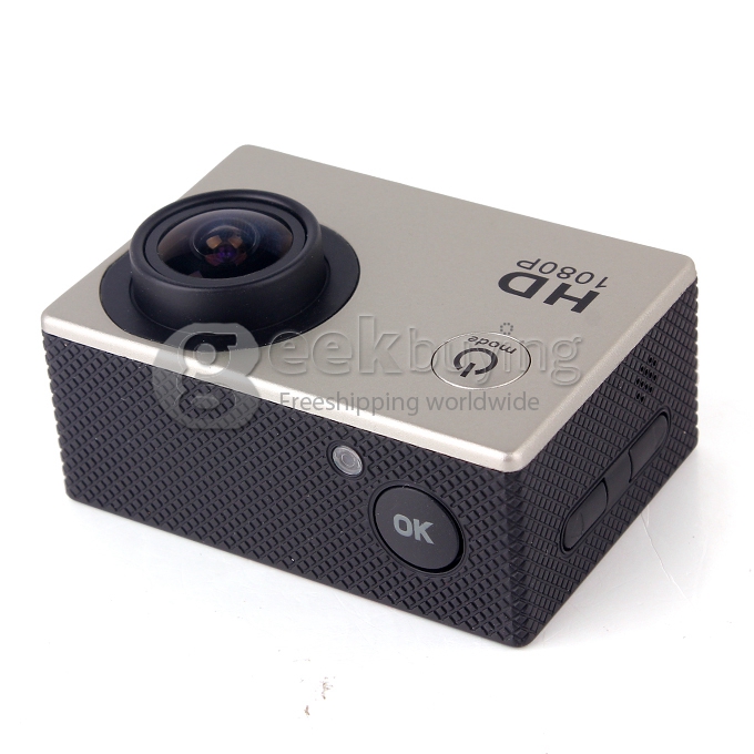 Original SJ4000 12 MP 1080P 30fps H.264 1.5 Inch 170 Degree Wide Angle Lens Waterproof Diving Helmet Camcorder HD Sports DV Action Camera Car DVR Novatek support AV out - Silver