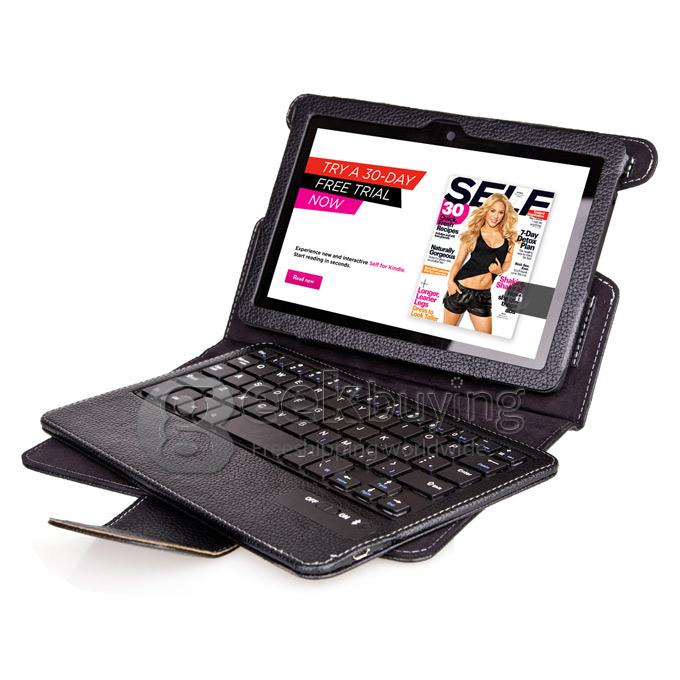 Detachable Bluetooth Keyboard with Leather Case for Amazon Kindle fire HDX 7