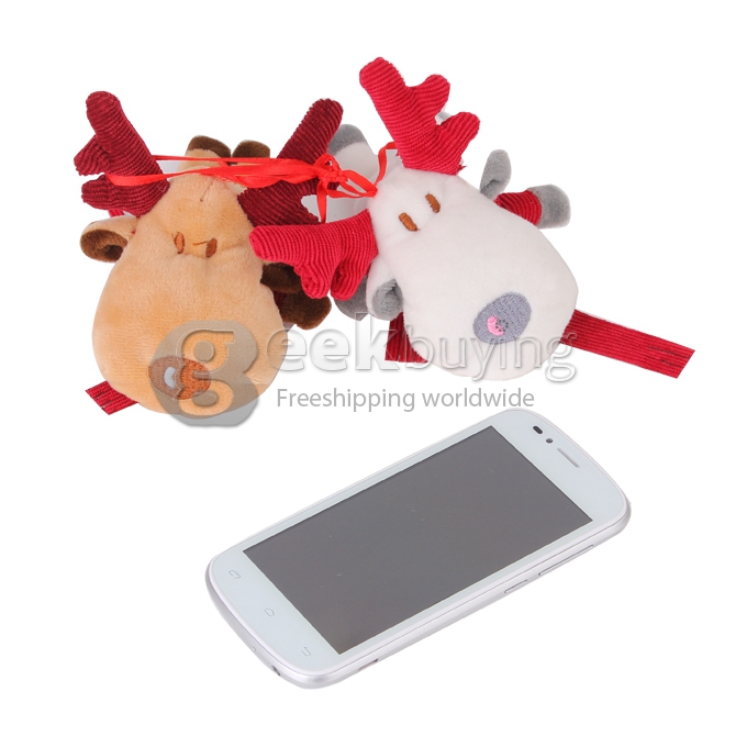 DOOGEE Rainbow DG210 4.5INCH IPS Srceen MT6572 Dual Core WCDMA 3G 5.0MP Camera 4GB GPS w/ Free Leather Case White