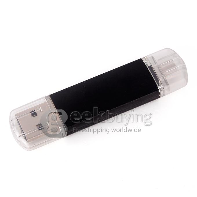 OTG External Storage Micro USB2.0 Drive Memory Stick for Smart Phone/Tablet PC 32G-Black