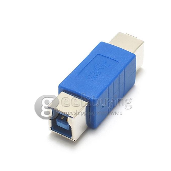 USB 3.0 B Female to B Female Adapter -Blue