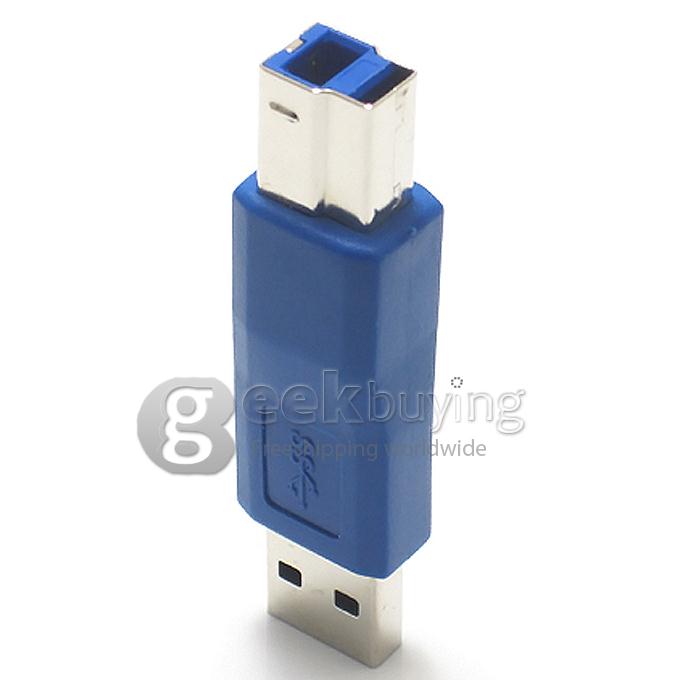 USB 3.0 A Male to B Male Adapter -Blue