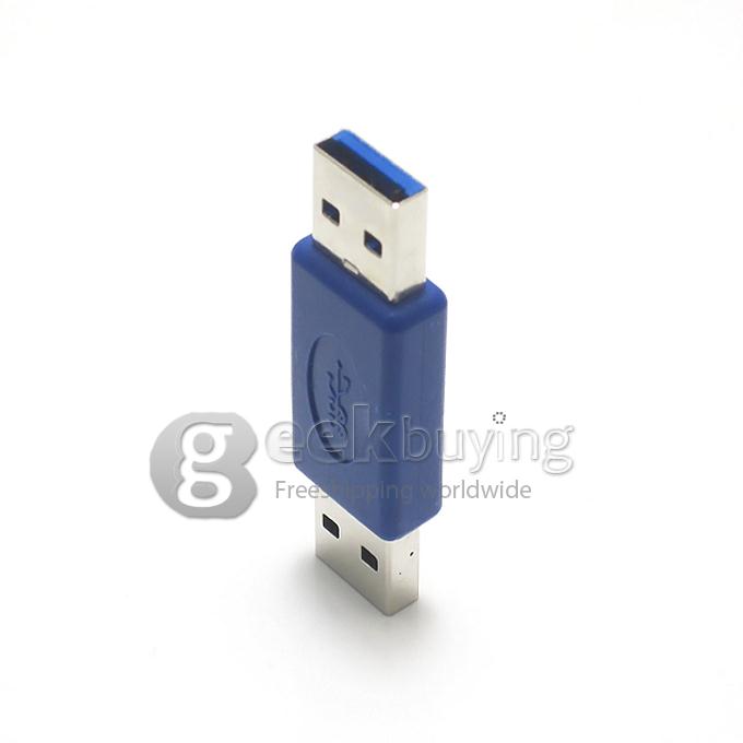 USB 3.0 A Male to A Male Adapter -Blue