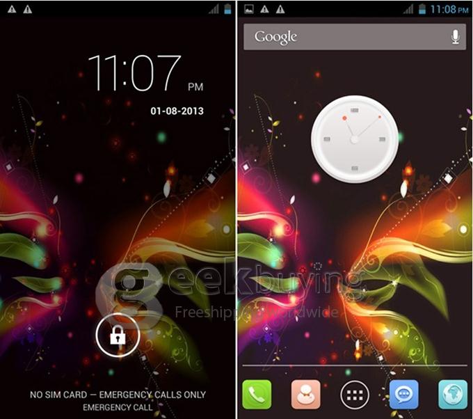 CUBOT X6 MTK6592 Octa Core 1.7GHz 5.0 Inch Android 4.2 OS Smartphone 1GB RAM 16GB ROM OGS Screen White