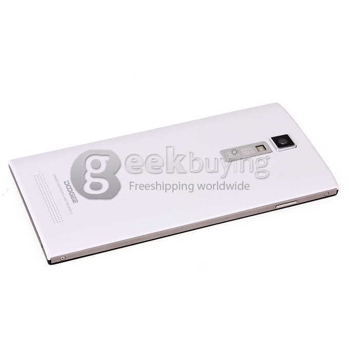 [HK Stock]DOOGEE DG2014 MTK6582 Quad Core 1.3GHz 5.0 Inch Android 4.2 OS Smartphone 1GB RAM 8GB ROM 13.0MP 6.3mm Ultrathin 3G/GPS White