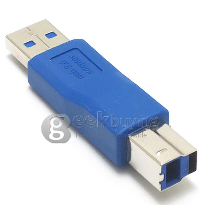 USB 3.0 A Male to B Male Adapter -Blue