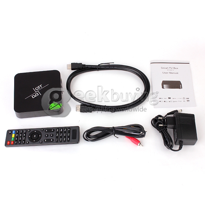 EM6-T2 TV BOX Amlogic AML8726-MX 1G/8G DVB-T2 Android 4.2 OS USB 2.0 - Black