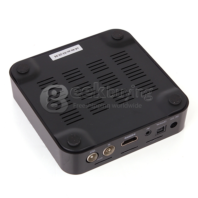 EM6-T2 TV BOX Amlogic AML8726-MX 1G/8G DVB-T2 Android 4.2 OS USB 2.0 - Black