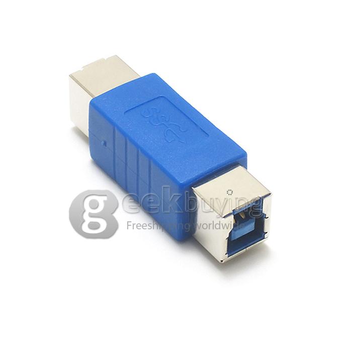 USB 3.0 B Female to B Female Adapter -Blue