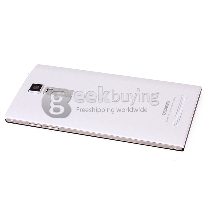[HK Stock]DOOGEE DG2014 MTK6582 Quad Core 1.3GHz 5.0 Inch Android 4.2 OS Smartphone 1GB RAM 8GB ROM 13.0MP 6.3mm Ultrathin 3G/GPS White