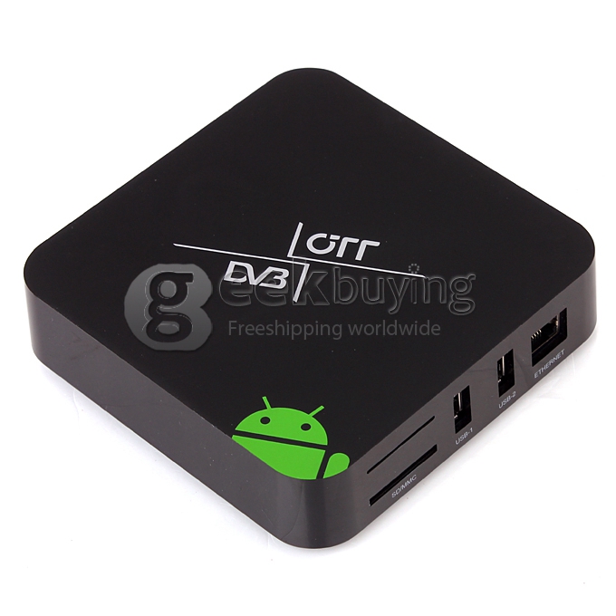 EM6-T2 TV BOX Amlogic AML8726-MX 1G/8G DVB-T2 Android 4.2 OS USB 2.0 - Black