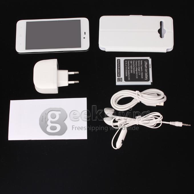 C1000 4.3Inch MTK6572w Dual Core Smartphone Multi-touch Capacitive Screen 512MB+4GB 2.0MP Android 4.2 OS 3G/GPS 