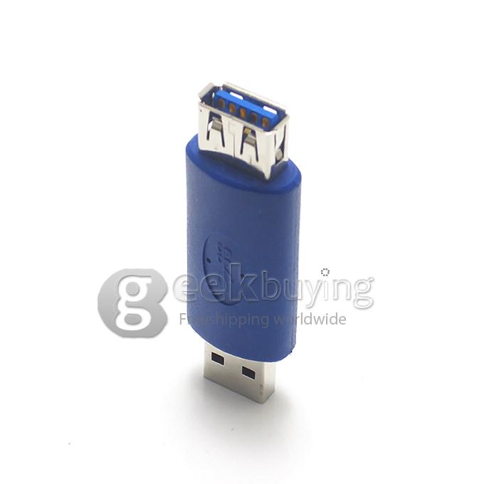 USB 3.0 A Male to A Female Adapter -Blue