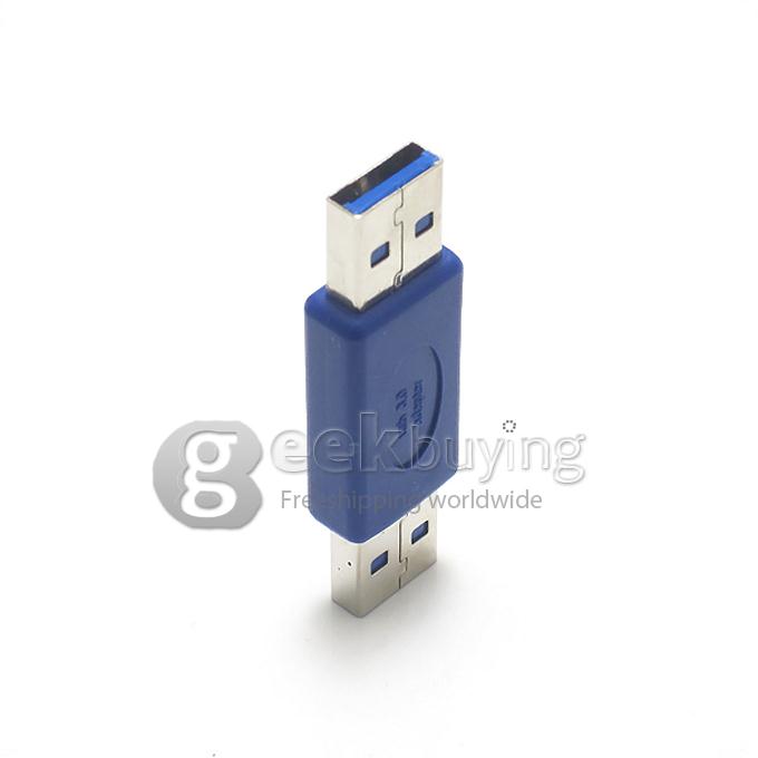 USB 3.0 A Male to A Male Adapter -Blue