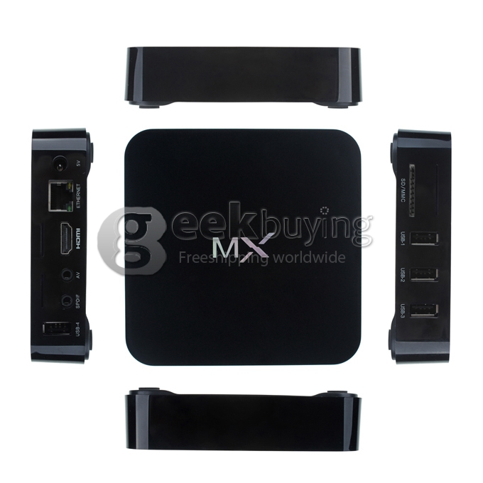 US Plug E-M6 AML8726-MX Dual Core 1.5GHz Android 4.2 Mini PC TV BOX HDMI HDD Player 1G/8G XBMC Preinstalled SPDIF RJ-45 with IR Remote Control