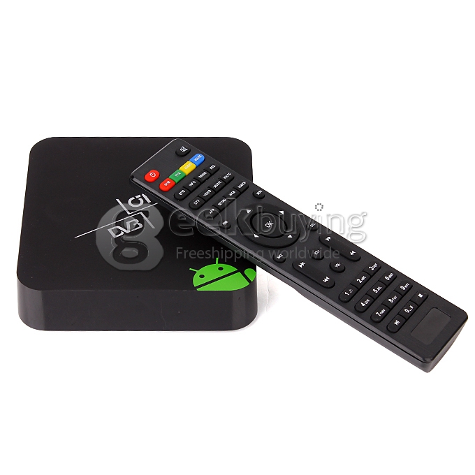 EM6-T2 TV BOX Amlogic AML8726-MX 1G/8G DVB-T2 Android 4.2 OS USB 2.0 - Black