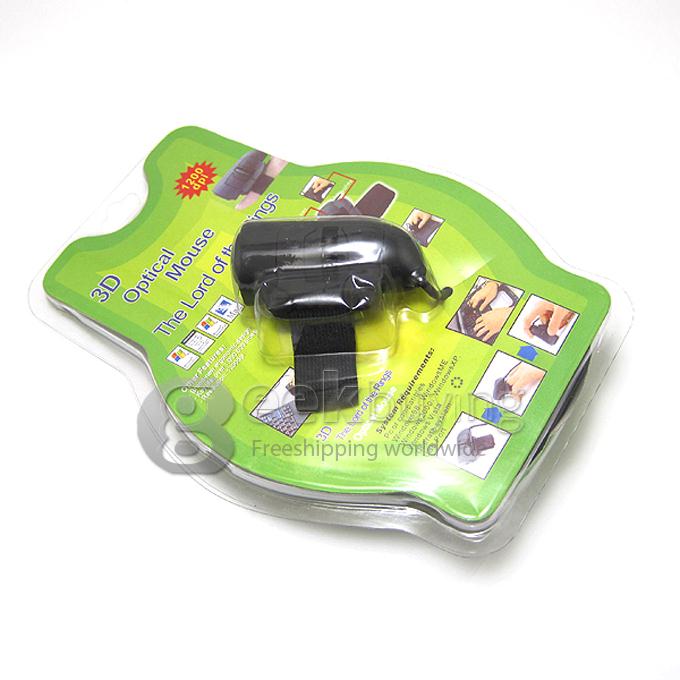 2.4G Wired 3D The Load Of The Rings Optical Mouse For PC Laptop Desktop - Black