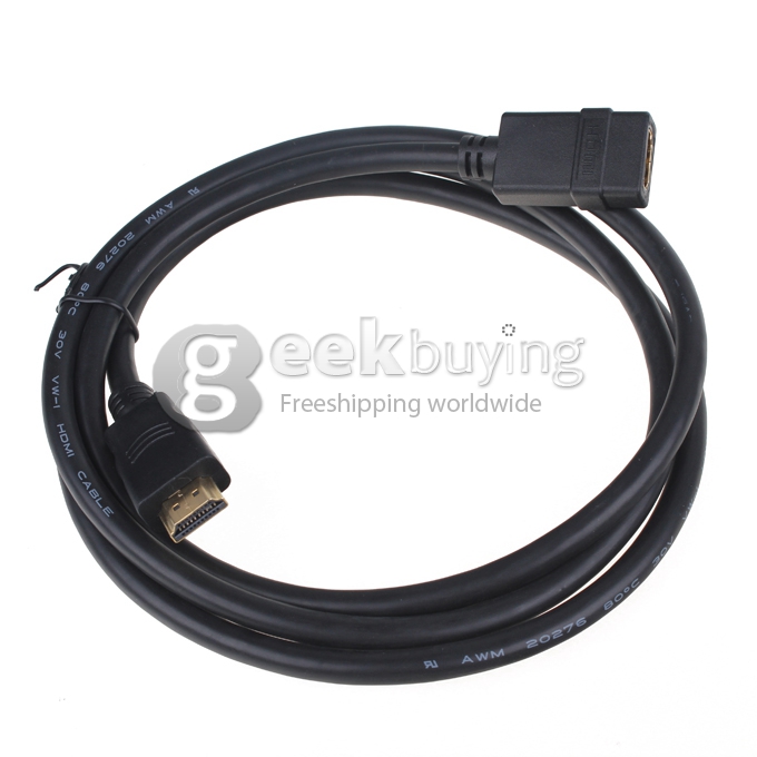 1.5M High Speed HDMI Male to HDMI Female V1.4 Edition Adapter Converter Cable