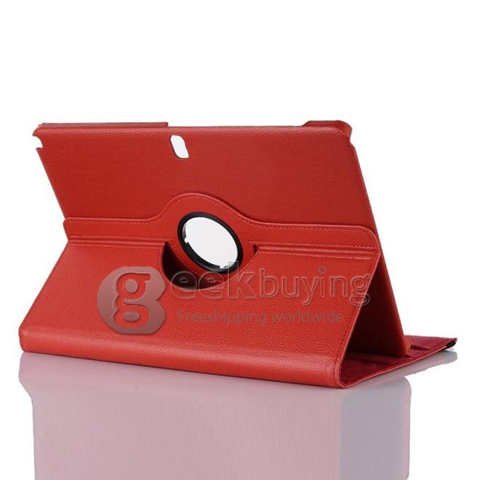 New Rotating Leather Case Stand Cover for Samsung Galaxy Note Pro 12.2 P901 P900 - Red