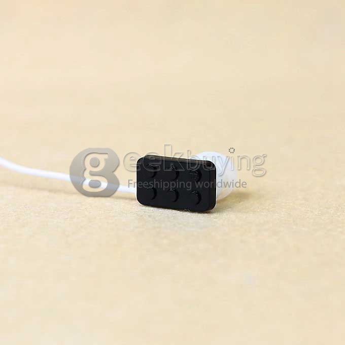 3.5mm Stereo In-ear Earphone Headphone Toy bricks black
