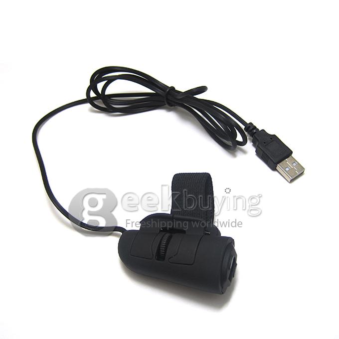 2.4G Wired 3D The Load Of The Rings Optical Mouse For PC Laptop Desktop - Black