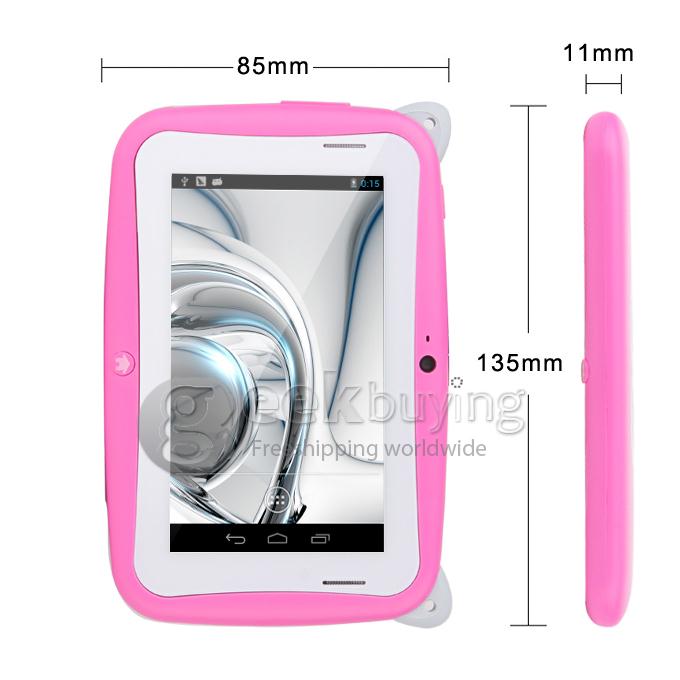 C430 Kids Pad RK2926 4.3 Inch Android 4.2 OS  Children's Tablet PC 512MB RAM 4GB ROM Capacitive Touch Screen 480*272 - Pink