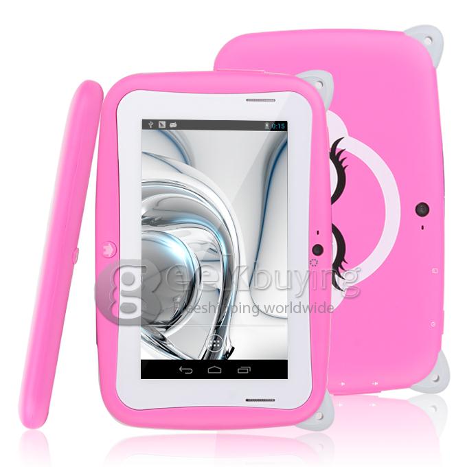 C430 Kids Pad RK2926 4.3 Inch Android 4.2 OS  Children's Tablet PC 512MB RAM 4GB ROM Capacitive Touch Screen 480*272 - Pink