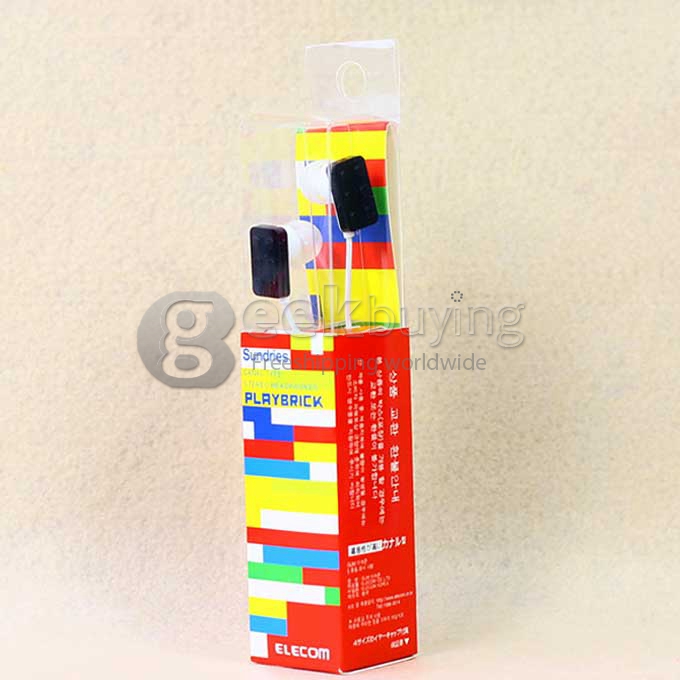 3.5mm Stereo In-ear Earphone Headphone Toy bricks black