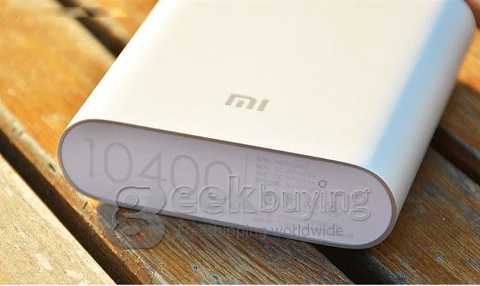 [Spain Stock]XiaoMi 10400mAh USB Portable Power Bank External Battery Charger for Mobile Phones Tablets iPhone6 Plus Samsung HTC Google - Silver