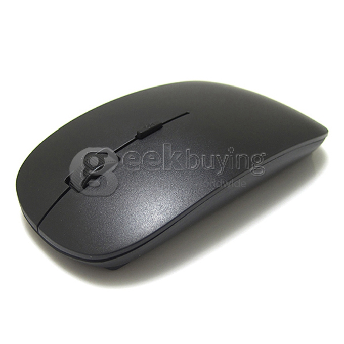 Ultra-Slim USB 2.4GHz Wireless Mouse Suport Mac OS/Windows - Black