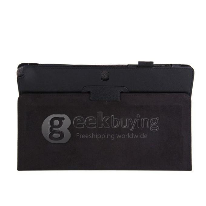 Lichi Pattern Leather Case Cover for Samsung Galaxy Note Pro 12.2 P900 P901 - Black